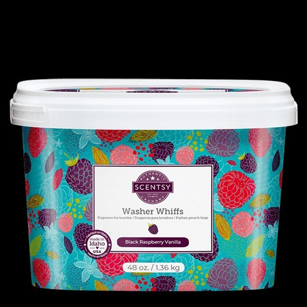 Scentsy Washer Whiffs Black Raspberry Vanilla 48 oz Laundry Scent Beads New